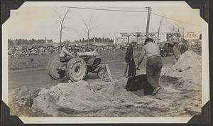 Filling in trench on the State Road