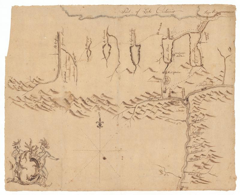 Map of Sullivan's expedition from Wyoming on the Susquehanna River, in Pennsylvania, to the Seneca Village on the Genesee River in New York