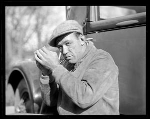 Jack Sharkey at his home in Chestnut Hill