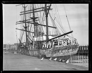 "City of New York" steam sailing ship