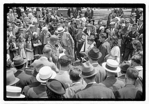 A crowd of people