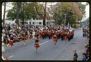 Maynard High School marching band in the bicentennial parade procession