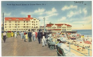 North end beach scene at Ocean Grove, N. J.