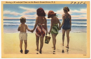 Having a wonderful time on the beach, Ocean Grove, N. J.