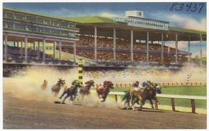 Monmouth Park, Oceanport, N. J. between Red Bank and Long Branch.