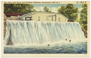 The Falls, salt water, surf bathing, Palisades Amusement Park, N. J.