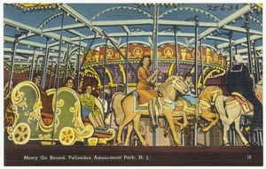 Merry go round, Palisades Amusement Park, N. J.