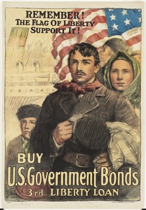 Remember! The flag of liberty -- support it! Buy U.S. government bonds, 3rd Liberty Loan