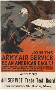 Join the army air service. Be an American eagle!