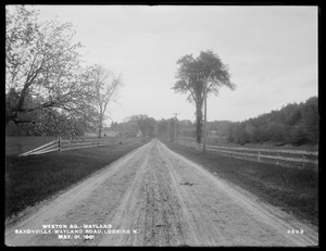 Weston Aqueduct, Saxonville-Wayland road, looking northerly, Wayland, Mass., May 31, 1901