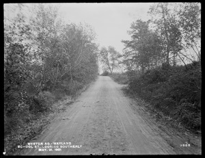Weston Aqueduct, School Street, looking southerly, Wayland, Mass., May 31, 1901