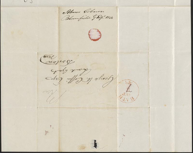 Abner Coburn to George Coffin, 7 September 1844