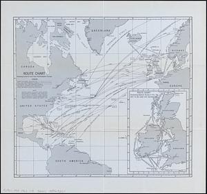 Route chart showing routes to and from northwestern Europe