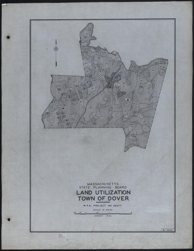Land Utilization Town of Dover Digital Commonwealth