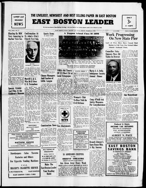 East Boston Leader, March 13, 1953 - Digital Commonwealth