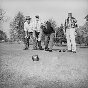 Bowling on the green, Brooklawn Park, Brock Avenue, New Bedford