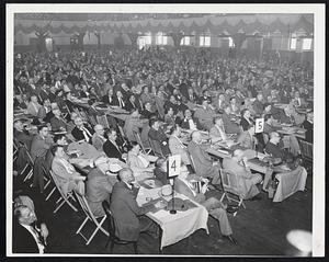 Convention Delegates - More than 1,200 delegates heard Patrick B. McGinnis, president of the New York, New Haven and Hartford Railroad, speak at the convention of the AFL Brotherhood of Railway Mechanics yesterday in Mechanics Building.