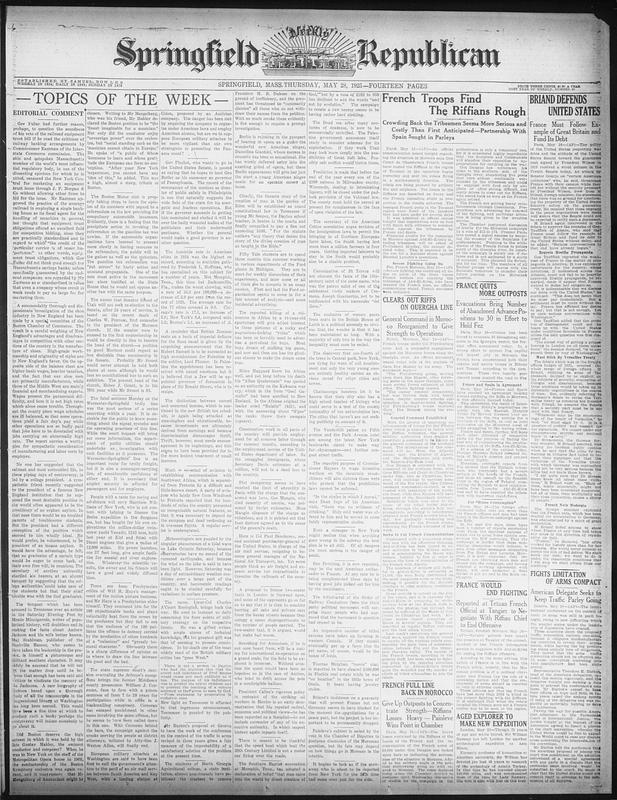 Springfield Weekly Republican - Digital Commonwealth
