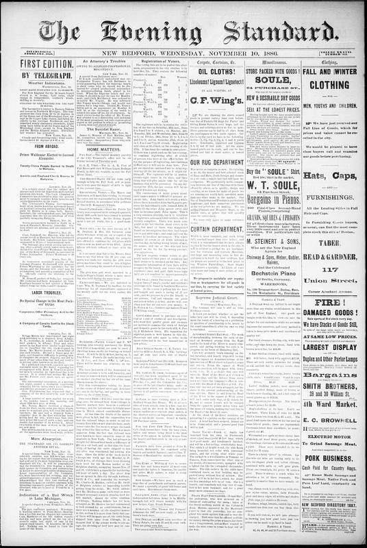 Evening Standard. November 10, 1886 - Digital Commonwealth