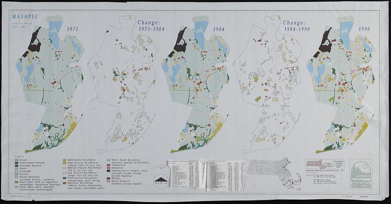 Mashpee land use change 1971-1990