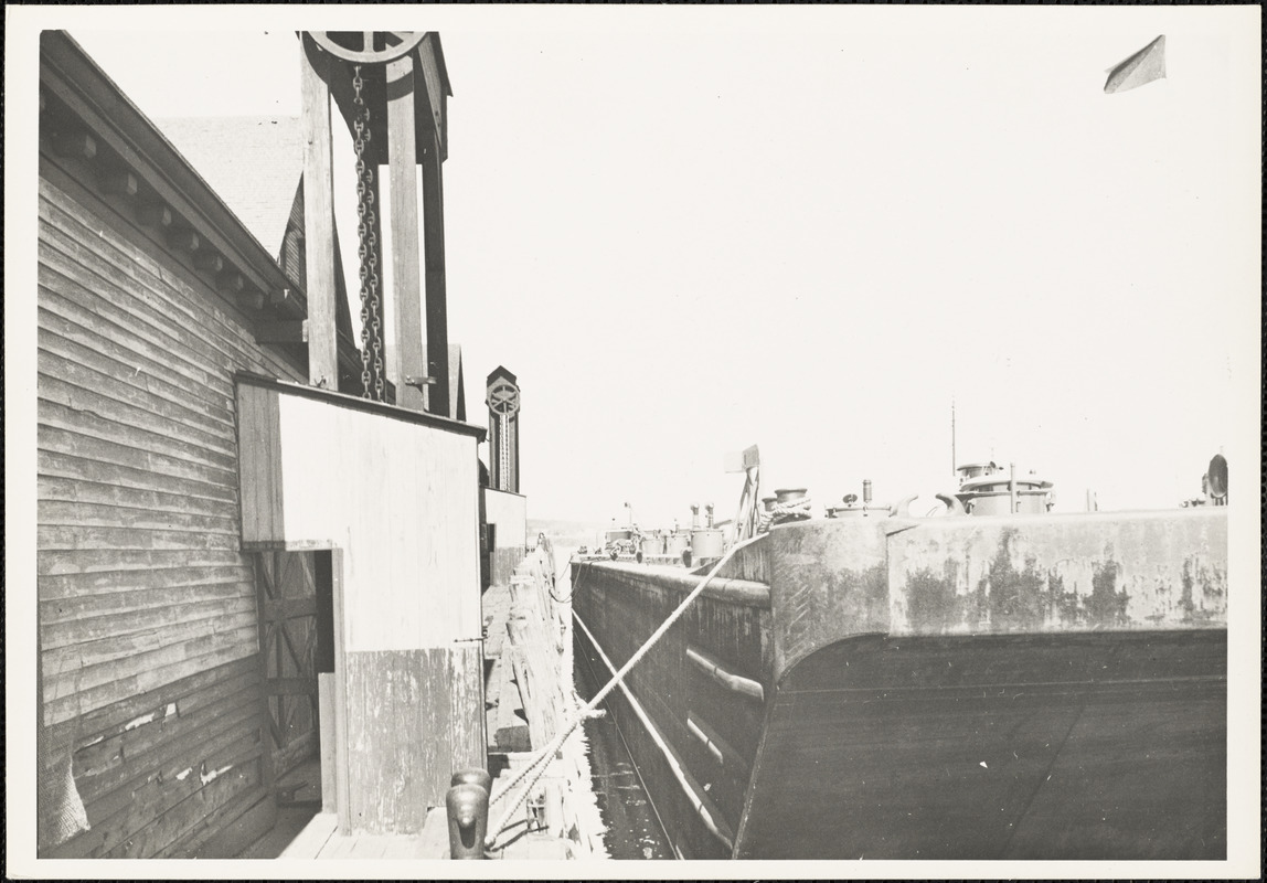 Barge at pier