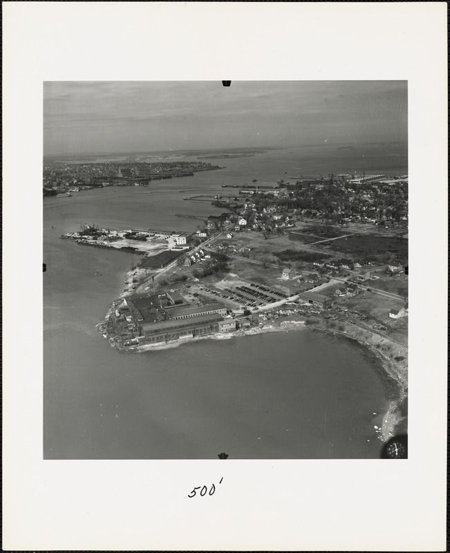 Aerial View of Naval Net Depot and Coast Guard Station