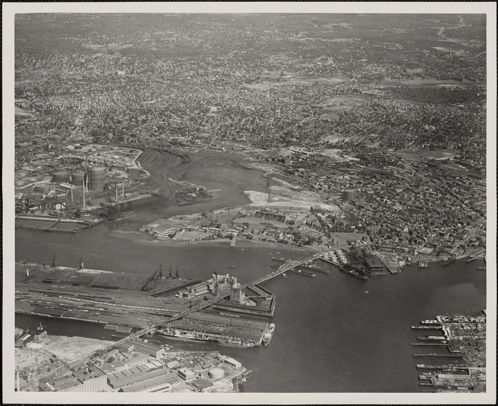 Chelsea Naval Hospital from South at 3,000 feet - Digital Commonwealth