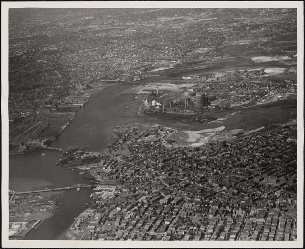 Chelsea Naval Hospital from East at 3,000 feet - Digital Commonwealth