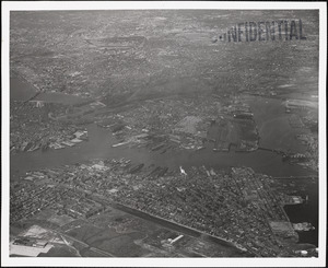 Navy Yard Charlestown, MA from  East 3000 Ft. Alt.