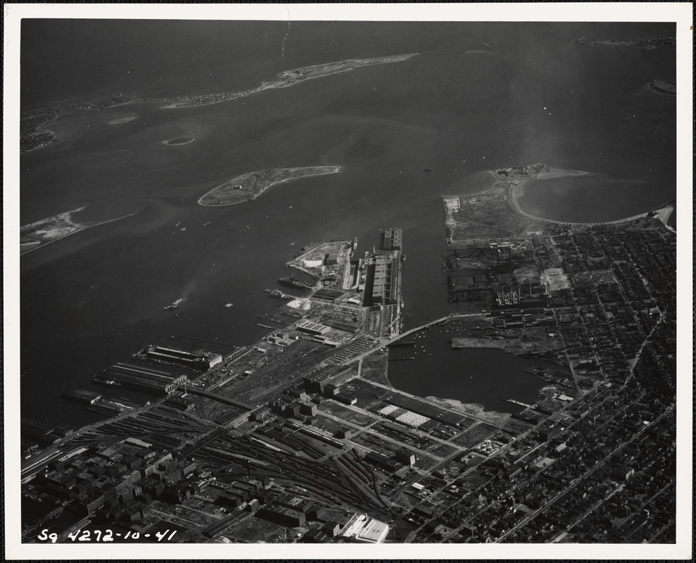 Navy Yard Annex, So. Boston, MA from West, 5000 feet