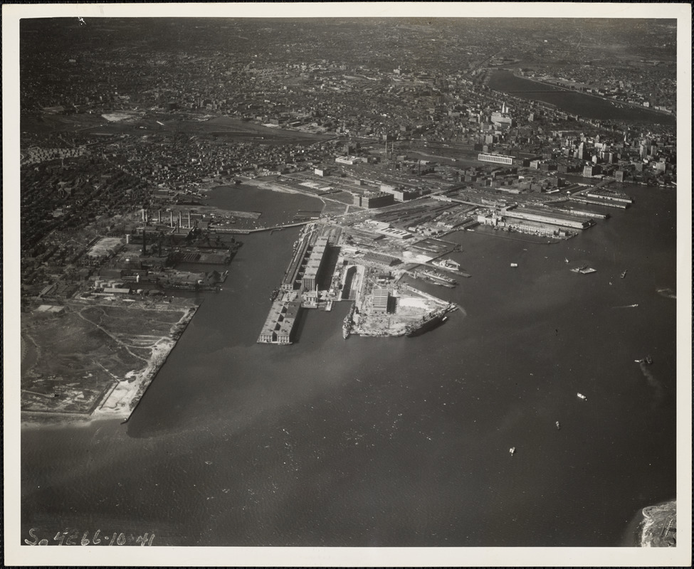 Navy Yard Annex, So. Boston, MA from East, 3000 feet