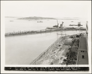 South Boston Dry Dock Area April 16-41 from roof of elevator shaft NW