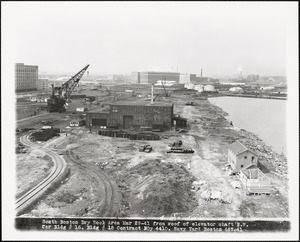 South Boston Dry Dock Area Mar 29-41 from roof of elevator shaft NW