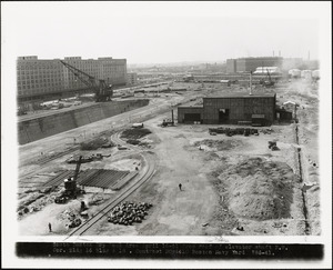 South Boston Dry Dock Area April 16-41 from roof of elevator shaft NW