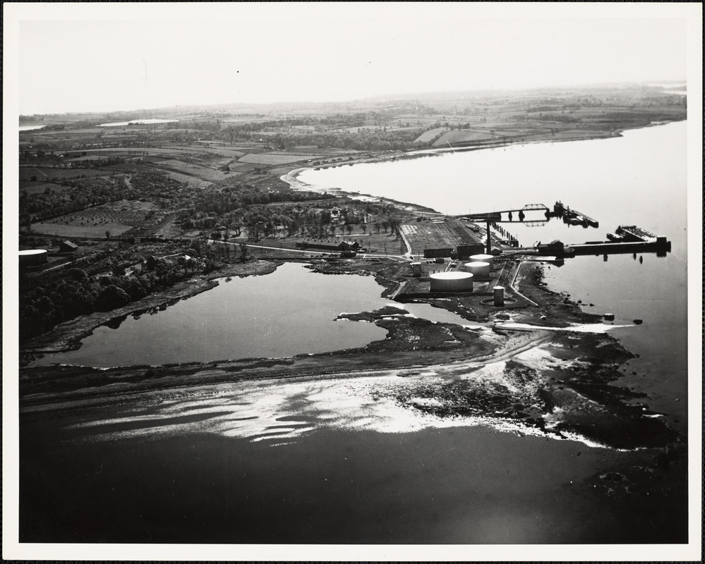 Aerial view of USN Fuel Depot