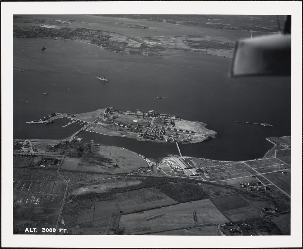 Coasters Harbor Islandview from east 3000 ft. Digital Commonwealth