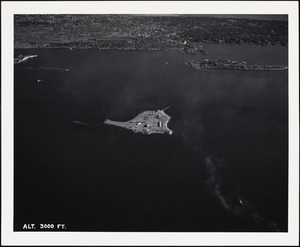 Rose Island, Newport, RI view from west 3000 ft