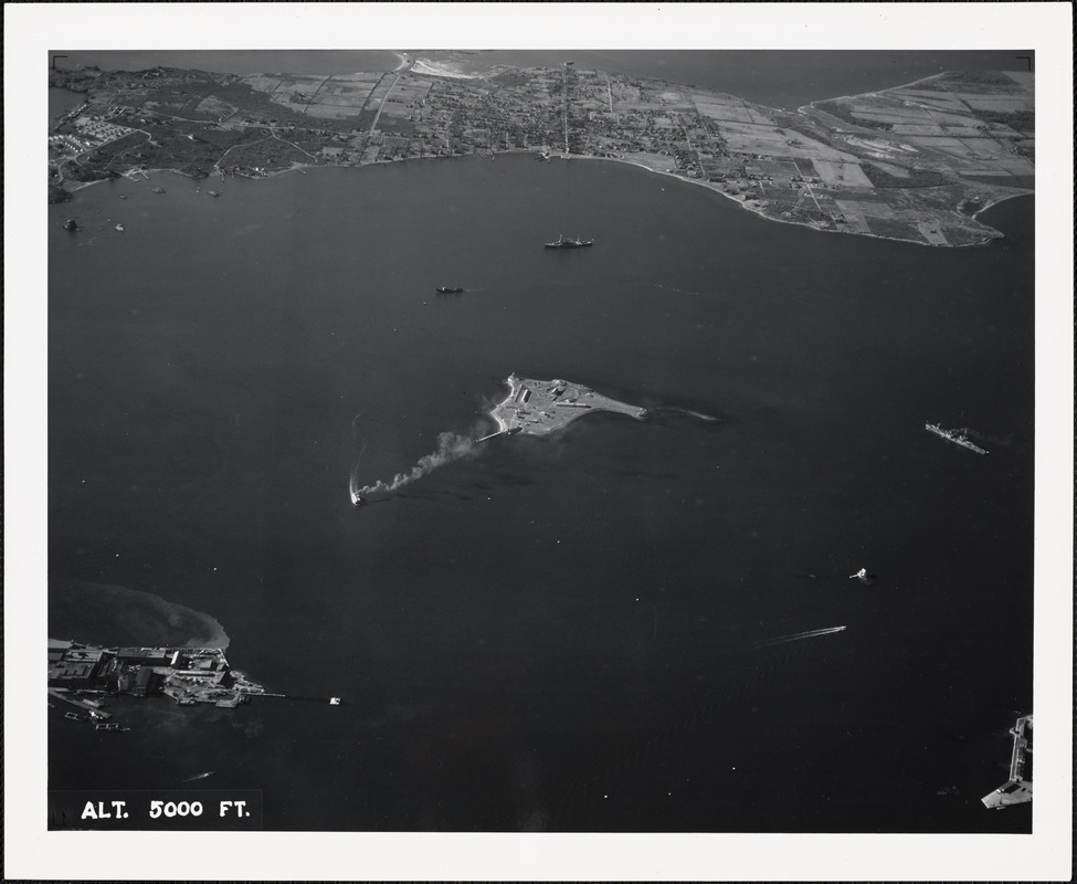 Rose Island, Newport, RI view from east 5000 ft