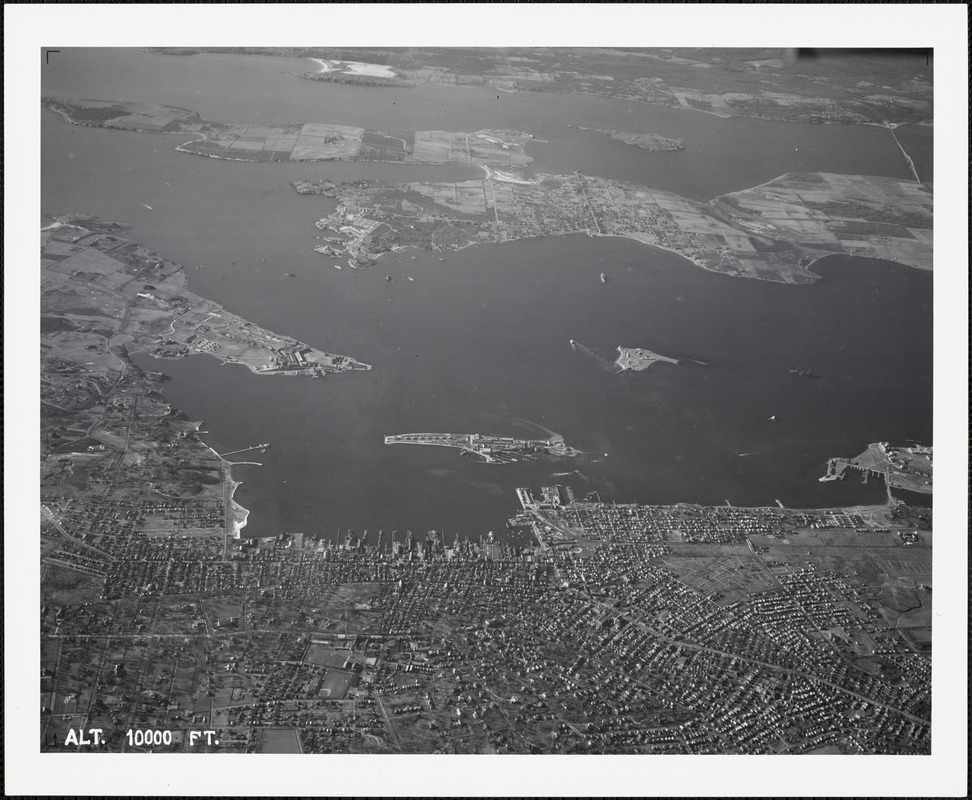 Goat Island, Newport, RI-view from east 10000 ft