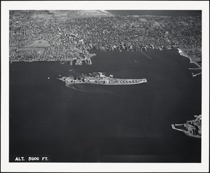 Goat Island, Newport, RI-view from west 5000 ft