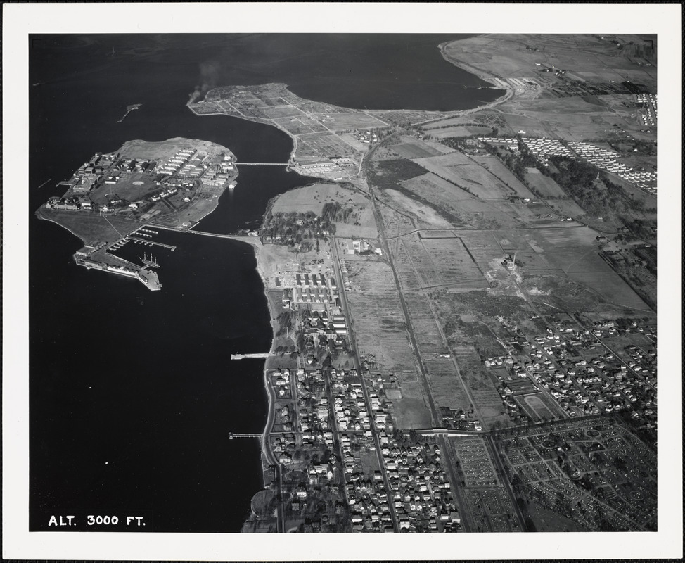 U.S. Naval Hospital, Newport, RI-view from south 3000 ft.