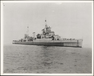 HMS SHEFFIELD. Repaired by NYBos. In 1944 under administration of conversion Division.  British Cruiser