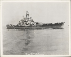 BB-59 USS MASSACHUSETTS - Fitted out by NYBos