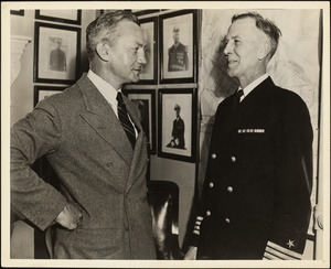James Forrestal visits Captain A.R. Marron, Mgr.