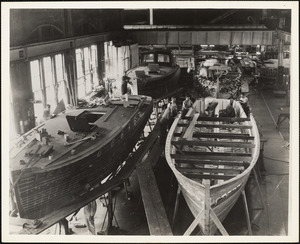 Small boats built at NYBos in woodworking shop #114