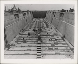 Dry dock #4 US Naval Dry dock, South Boston, completed June 1943