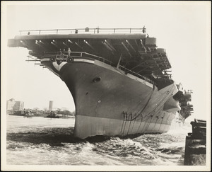 Launching Essex class carrier Philippine Sea