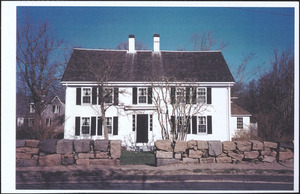 1680 House, with stone fence, Old King's Highway, Yarmouth Port, Mass.