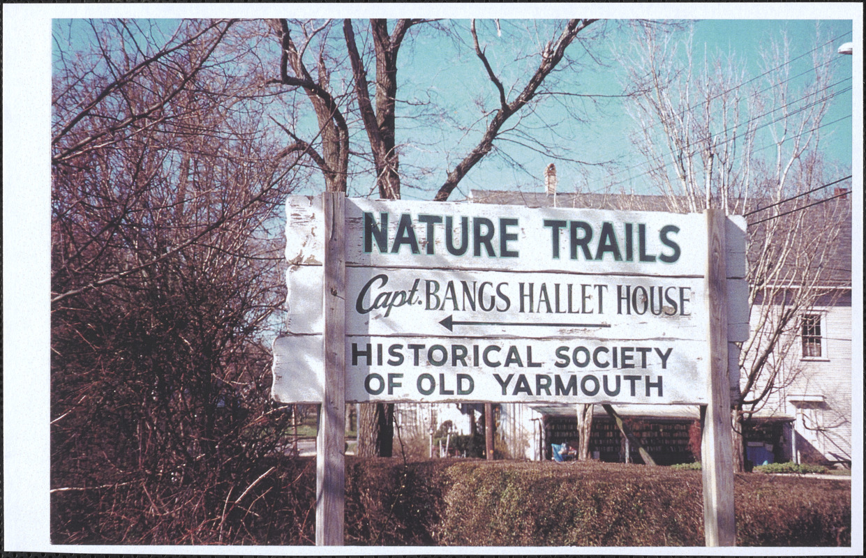 Historical Society of Old Yarmouth sign on Route 6A next to the Post