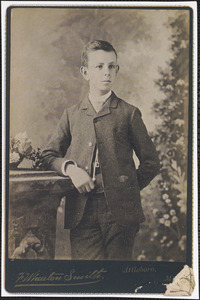 Frederick B. White as a boy